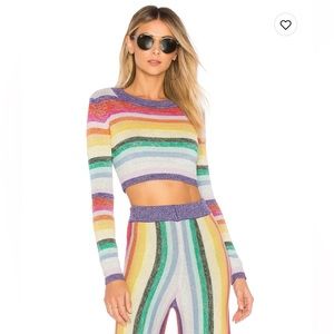 LOVERS AND FRIENDS, Metallic Knit, Believe Sweater in Multicolor, Revolve
